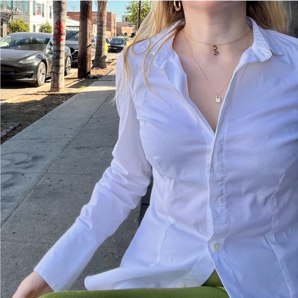 Brunello Cucinelli White Button Up Shirt - Picture 5 of 5